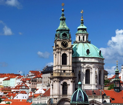 St. Nicholas Church at Lesser Town Square in Prague - Photo - Prague ...